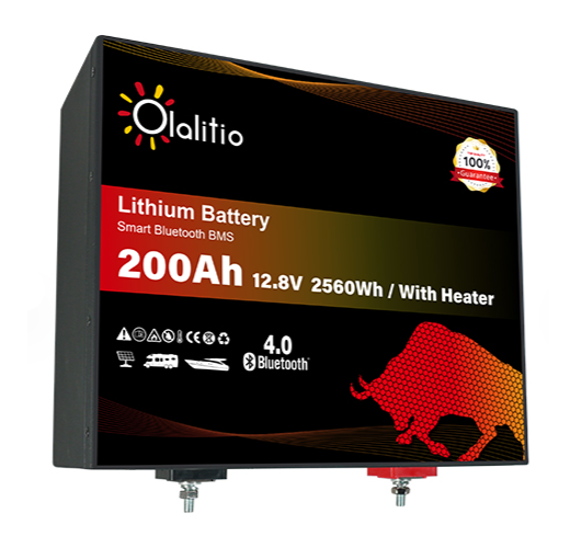 Batterie Lithium 200Ah LiFePO4 12V Camping-Car