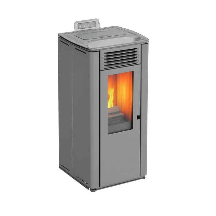Poêle à granulés TERRA 7 kW gris fonte A+ Jusqu’à 70 m²