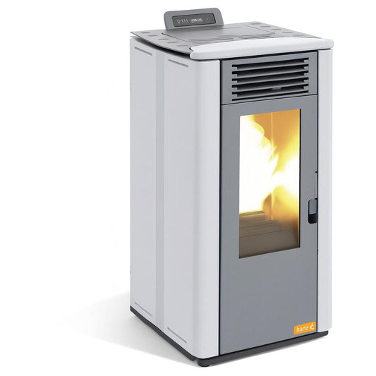 Poêle à granulés Terra 9 kW blanc A+ 85 m²