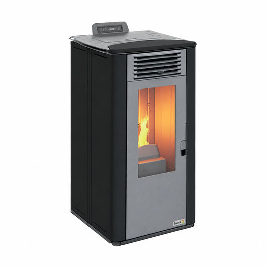 Poêle à granulés Terra 10,1 kW noir A+ pour 95 m²