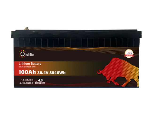 Batterie Lithium LiFePO4 38.4V 100Ah Bluetooth OLALITIO