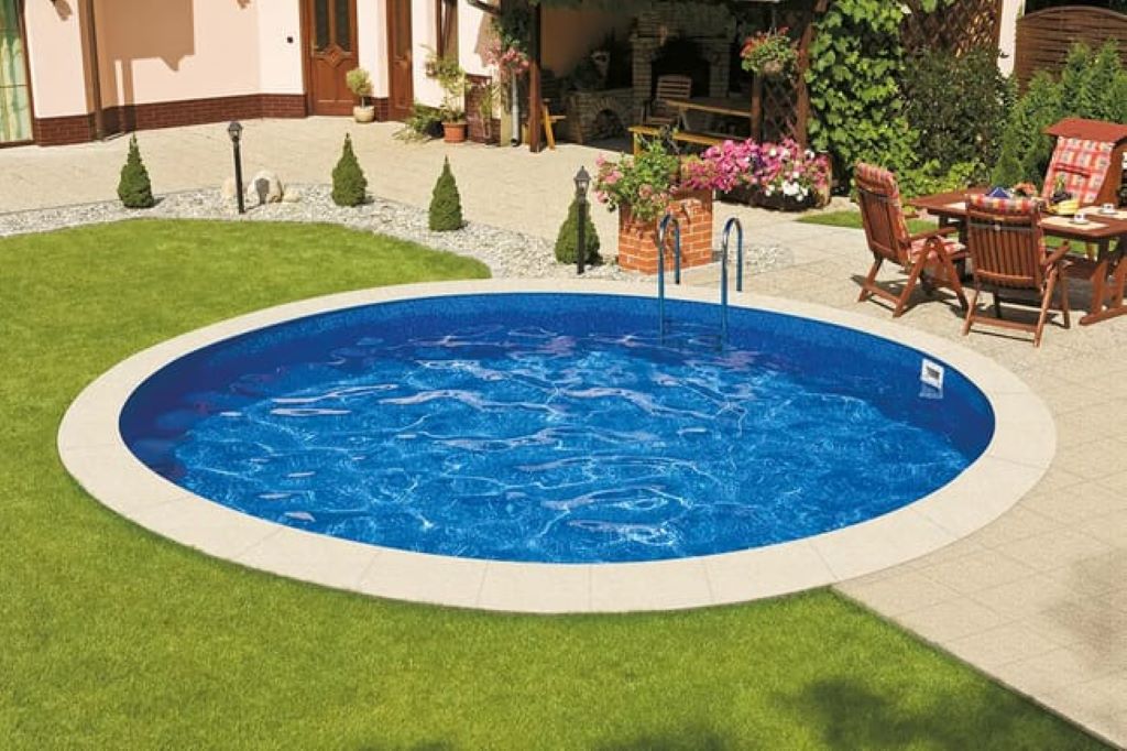 Piscine Ibiza ronde 4,60 x 1,20 m en acier galvanisé