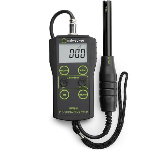 MW801 Appareil de mesure numérique combiné pH et EC pour piscines