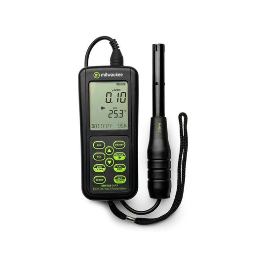 Appareil de mesure portable EC, TDS, NaCl et température MW306 Max