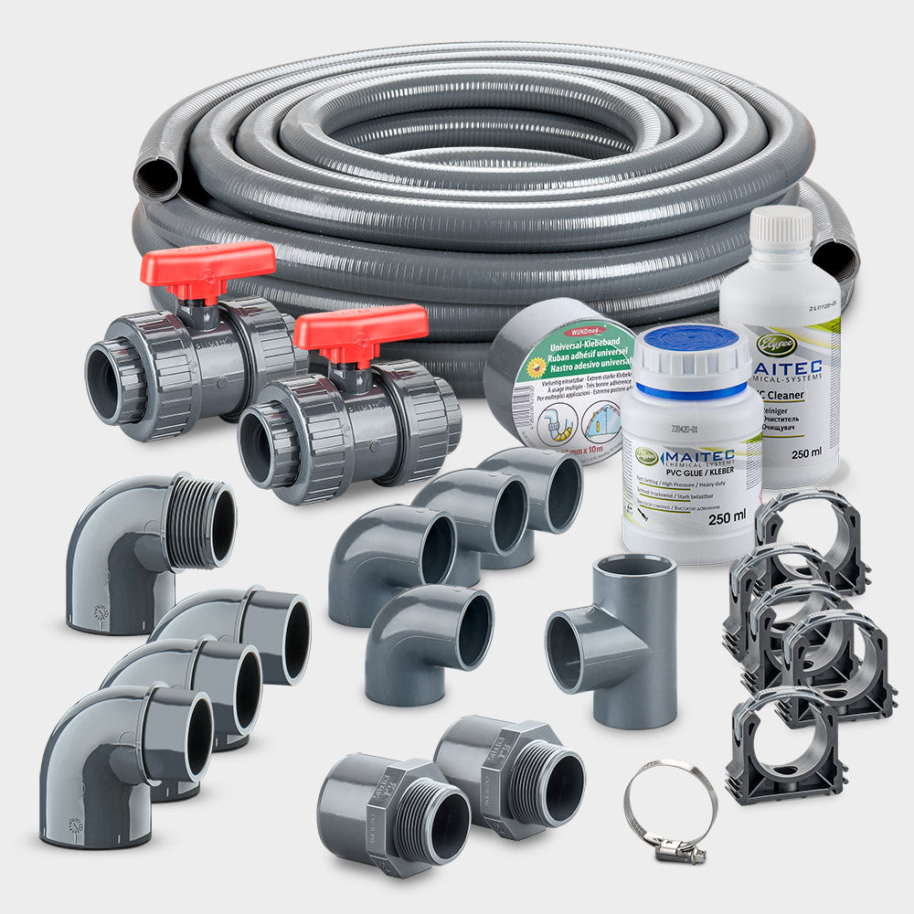 Piscine acier 4,70x3,00 m filtre à sable kit complet