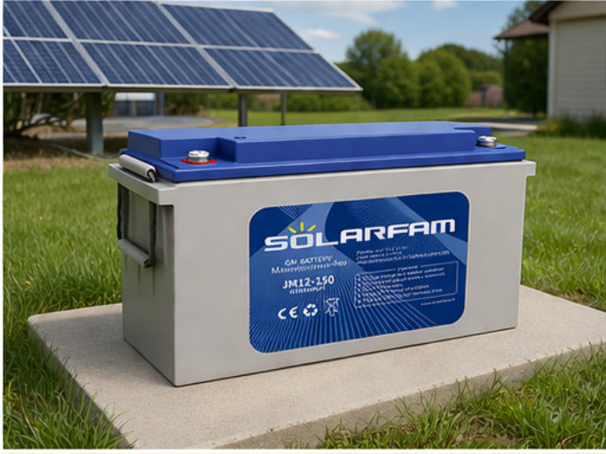 Batterie AGM 12v 150ah SolarFam JM12-150 cycle profond solaire UPS