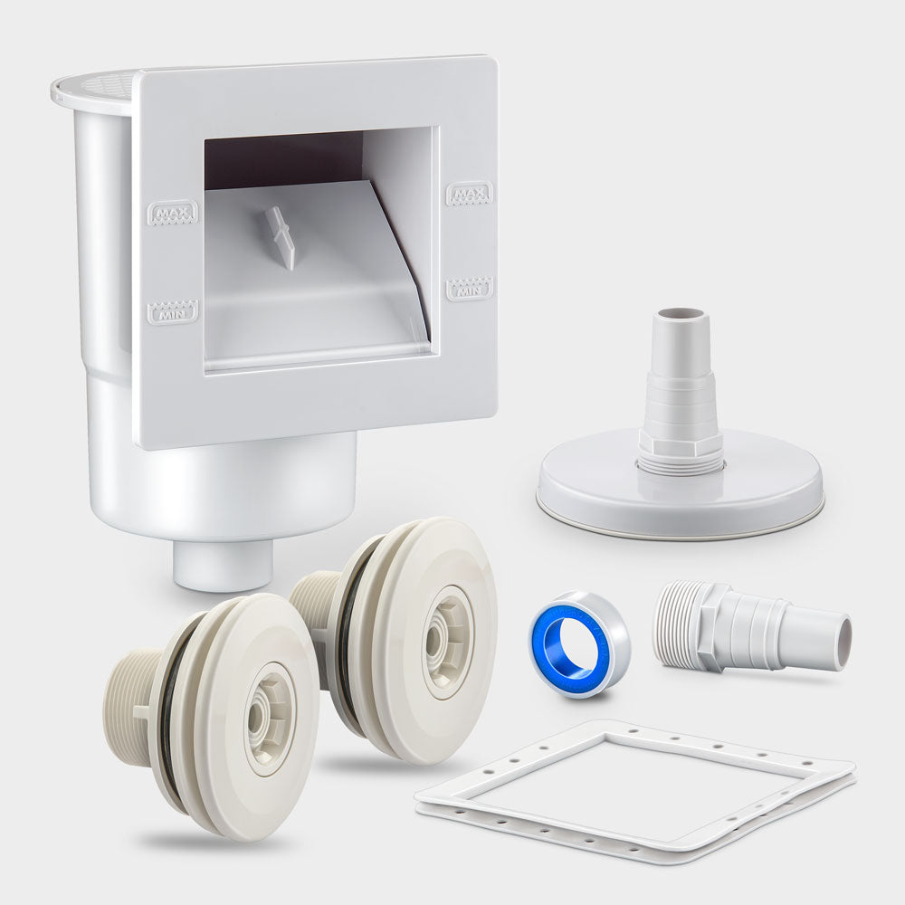 Piscine acier 4,70x3,00 m filtre à sable kit complet