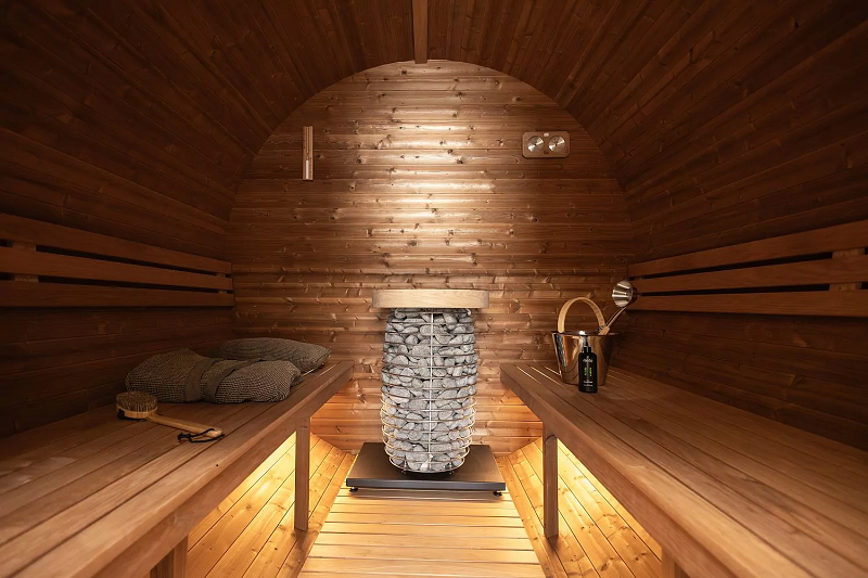 Espace bien-être extérieur tonneau 2 personnes Barrel Sauna 225