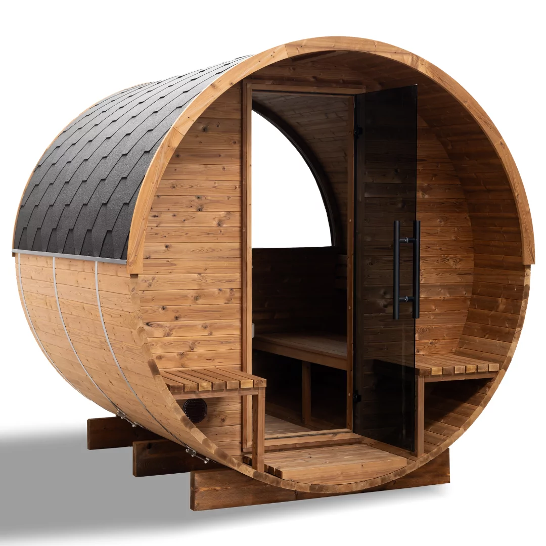 Espace bien-être extérieur tonneau 2 personnes Barrel Sauna 225