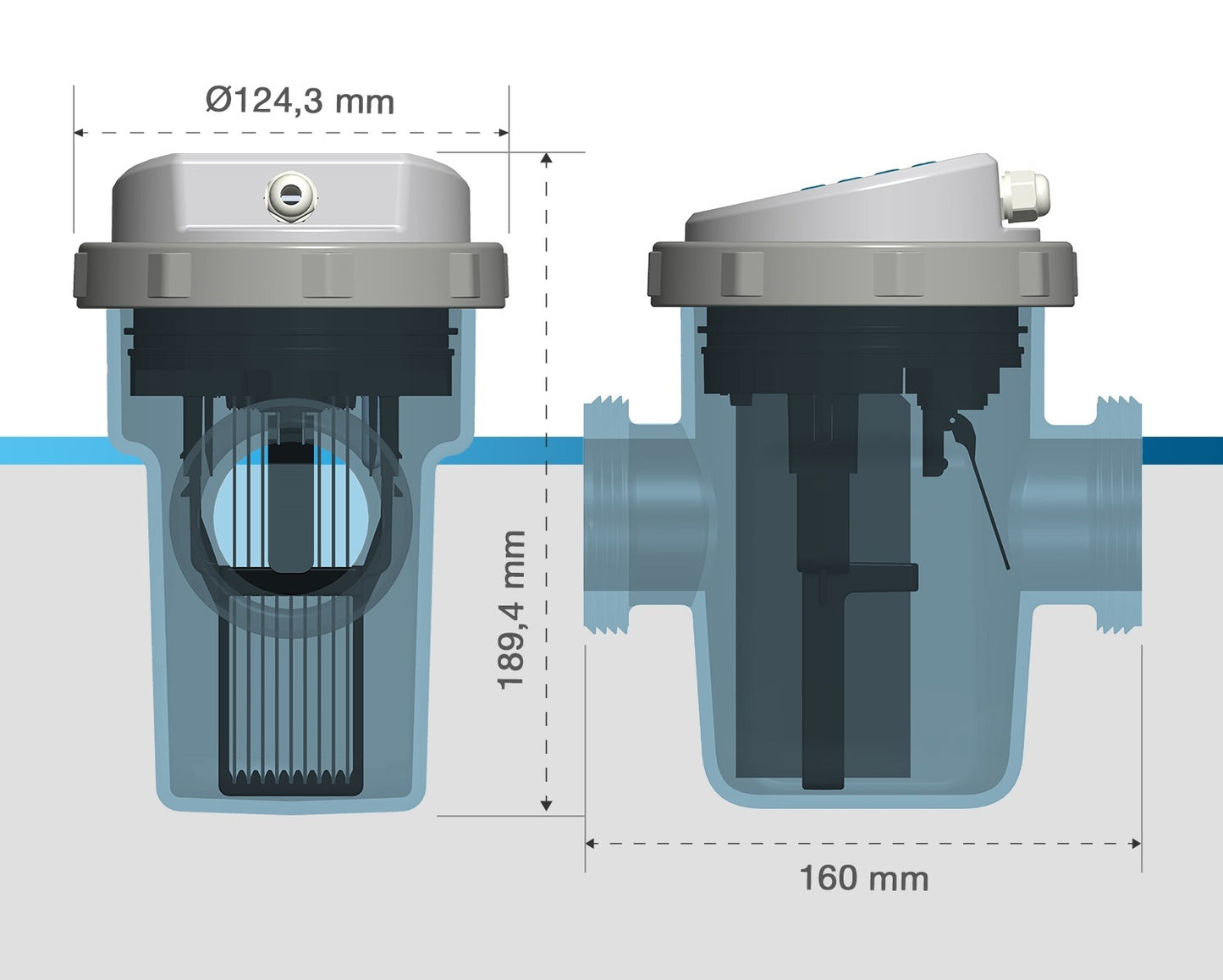 Électrolyseurs au sel Turbo Salt 600 pour piscine de 60m3  mesiures.