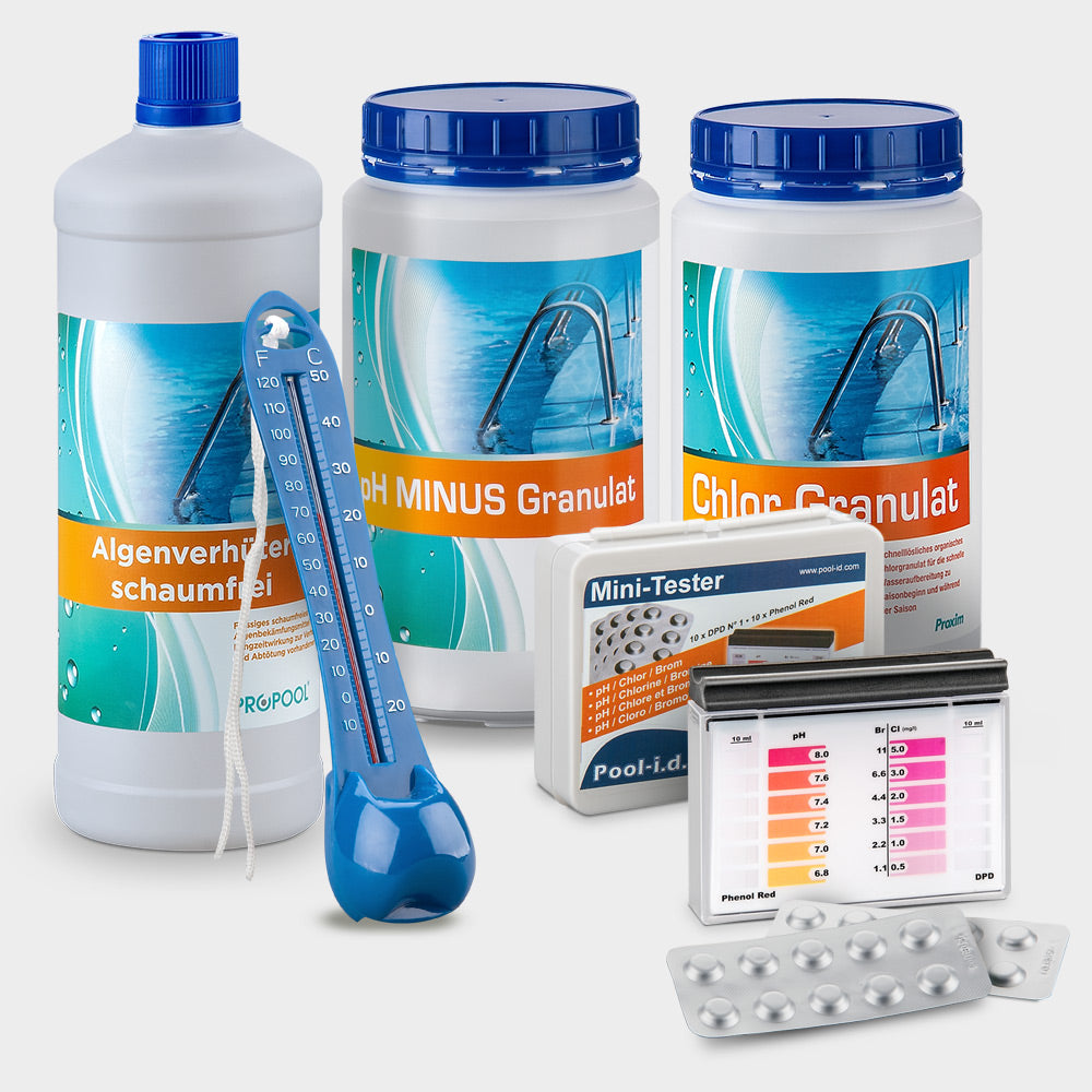 Piscine acier forme huit 4,70m kit complet avec filtre sable