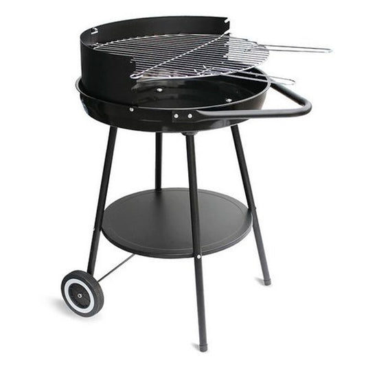 Barbacoa de Carbon con ruedas negra de 56 cm