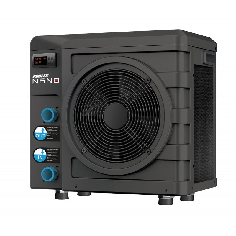 Pompe à chaleur Pools Nano pour petites piscines noir