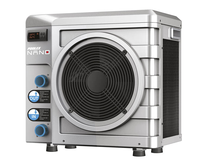Pompe à chaleur Pools Nano pour petites piscines noir