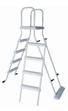 Gama de escaleras para piscinas elevadas