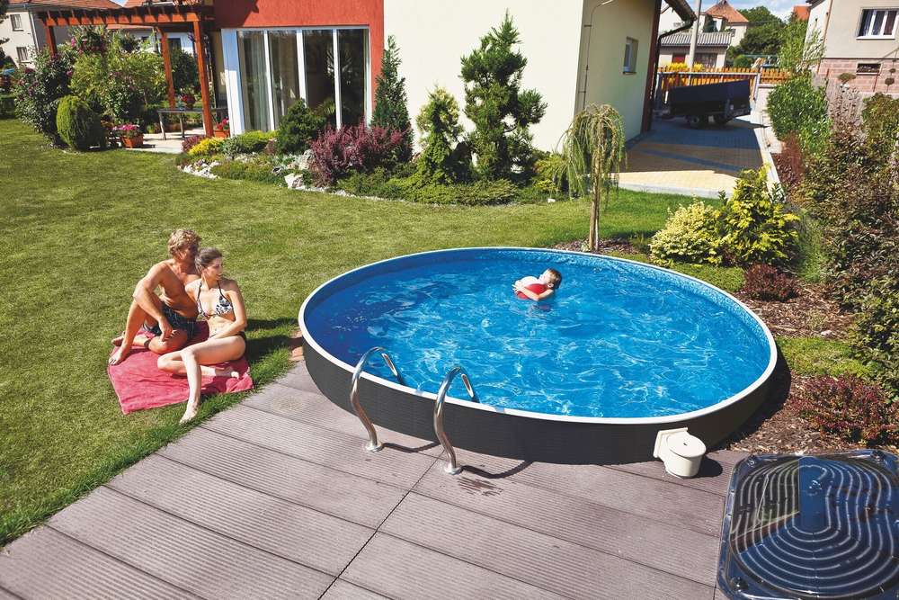 Piscine amovible en rotin Azuro 4,6 x 1,2 m