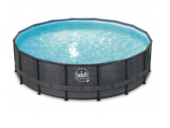 Piscine Elite design osier foncé 4,27 m x 1,07 m