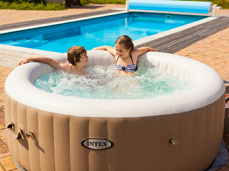 Spa gonflable PureSpa Bubble HSW 800 pour 4 personnes