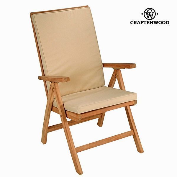 Silla teca natural reclinable Craftenwood